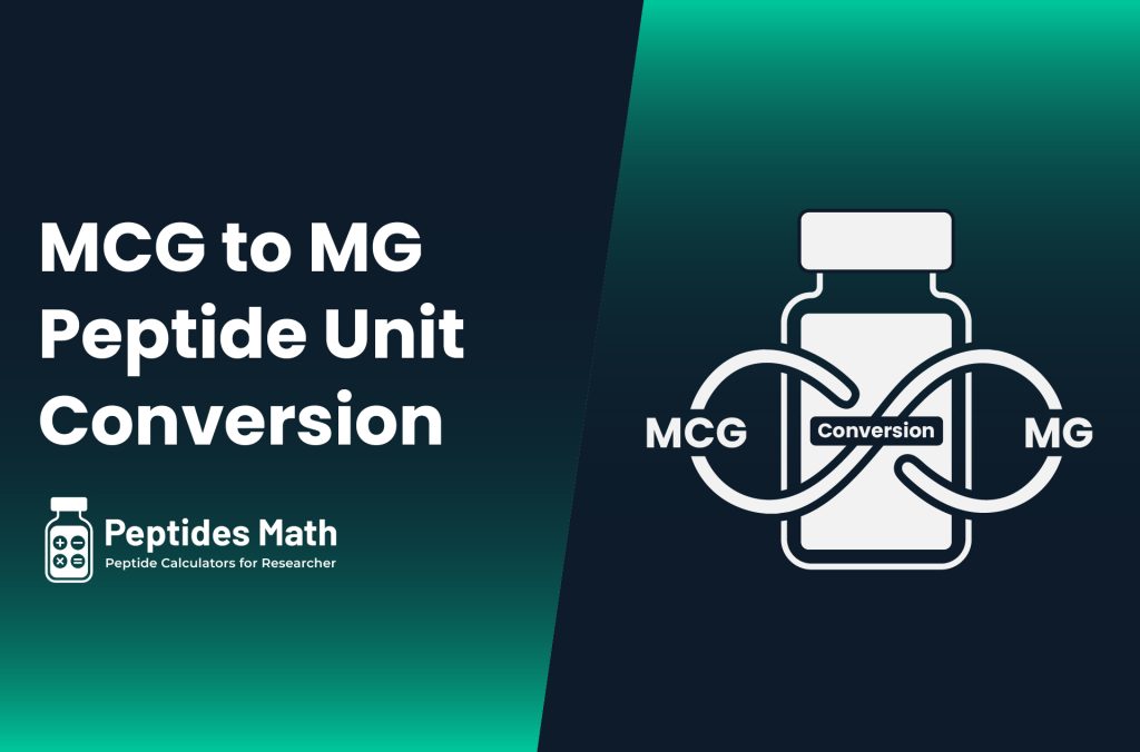 MCG to MG Peptide Unit Conversion
