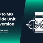 MCG to MG Peptide Unit Conversion